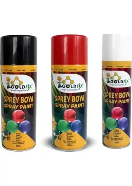 Goldfix Sprey Boya Beyaz 400ML: Çok Yönlü Uygulama ve Yüksek Kapatıcılık Özelliği