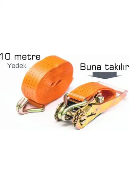 Gulfco Spanzet Cırcırlı Yük Gerdirme Kemeri 10 Metre Güçlü ve Güvenilir Taşıma Çözümü