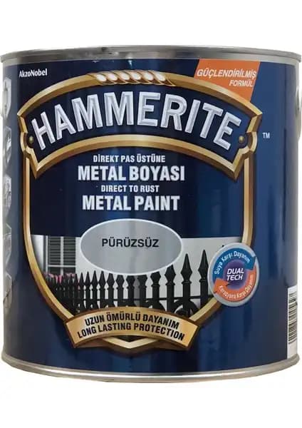 Hammerite Direkt Pas Üstü Düz Pürüzsüz Metal Boyası: Dayanıklı ve Kolay Uygulama İçin Çözüm