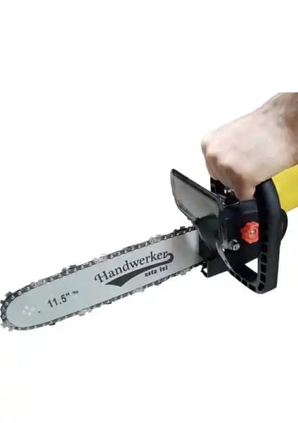 Handwerker Yağ Depolu Avuç Taşlama Zincirli Testere Aparatı: Güçlü ve Çok Yönlü Ahşap Kesim Çözümü