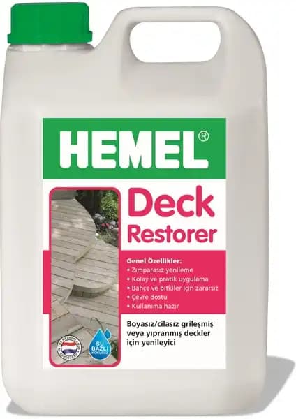 Hemel Deck Restorer ile Ahşap Yüzeylerin Yenilenmesi ve Temizliği İçin Profesyonel Çözüm