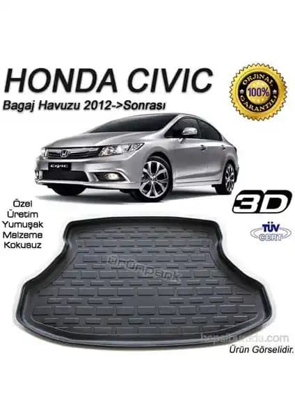 Honda Civic Sedan 2012 Sonrası İçin Dayanıklı Bagaj Havuzu Detaylı İnceleme ve Değerlendirme