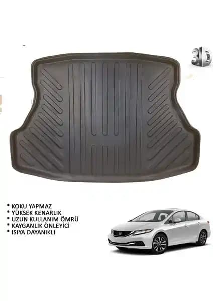 Honda Civic Sedan 3D Bagaj Havuzu 2012-2015 Model Dayanıklı ve Estetik Koruma Ürünü