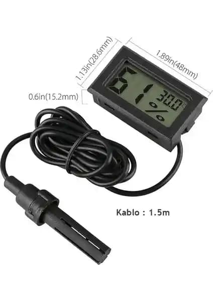 İki Adet Dijital Sıcaklık ve Nem Ölçer ile Hassas Ortam İzleme Cihazları