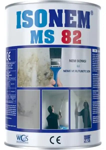 İsonem MS 82 Beyaz Nem ve Rutubet Önleyici Yalıtım Boyası 1 kg—Yüksek Performanslı Koruma