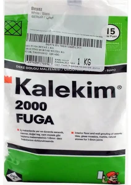 Kalekim 2001 Fuga Beyaz Derz Dolgusu İç Mekanlarda Estetik ve Dayanıklılık Sağlar