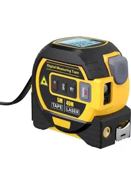 KKmoon 3'ü Bir Arada Lazer Mesafe Ölçer İnşaat ve Ev Projeleri İçin Gelişmiş Ölçüm Cihazı