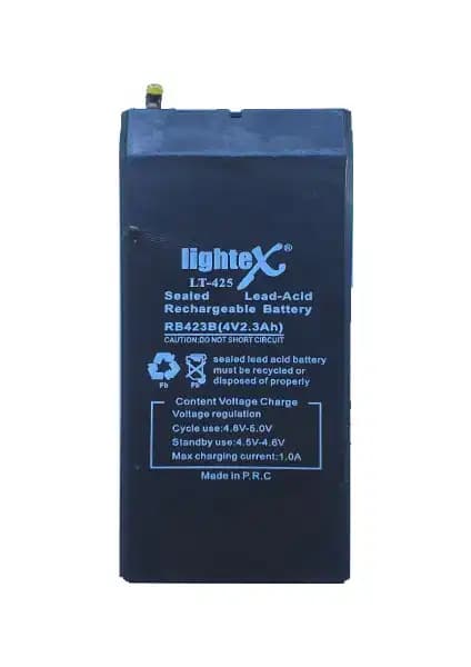 Lightex LT-425 4V 2.3Ah Bakımsız Işıldak Akü: Dayanıklı ve Güvenilir Enerji Kaynağı