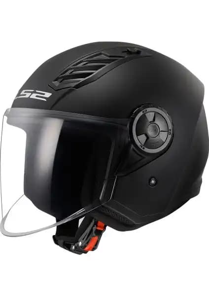 LS2 Airflow 2 Siyah Mat Kask Güvenlik ve Konfor Sunan Modern Tasarım