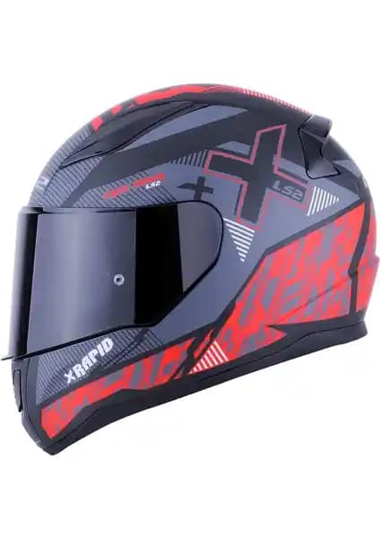LS2 Rapıd Xtreet Siyah-Kırmızı Motosiklet Kaskı Güvenlik ve Tasarım Özellikleri