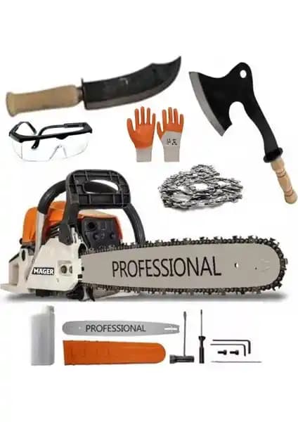 Mager Benzinli Ağaç Kesim Makinası: Güçlü ve Dayanıklı Profesyonel Ağaç Kesim Aracı