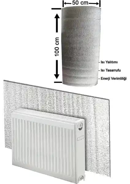 Markaflex ısı yalıtım levhası radyatör arkasında enerji tasarrufu sağlar
