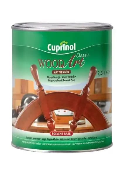 Marshall Cuprinol Wood Art Classic Yat Ahşap Vernik 2.5 L: Dayanıklı ve Parlak Ahşap Koruma Ürünü