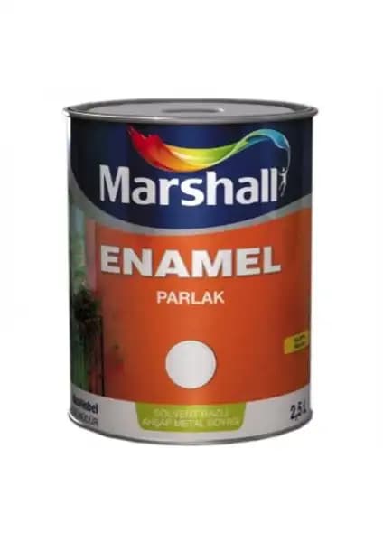 Marshall Enamel Parlak Sentetik Yağlı Boya 2,5 Lt Krem İç ve Dış Mekan Kullanımı