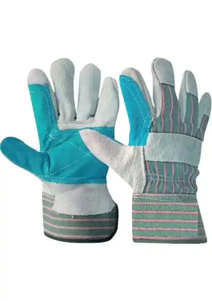 Max Safety Deri Yeşil Takviyeli 10 No Eldiven: Güçlü ve Güvenilir İş Güvenliği Ekipmanı