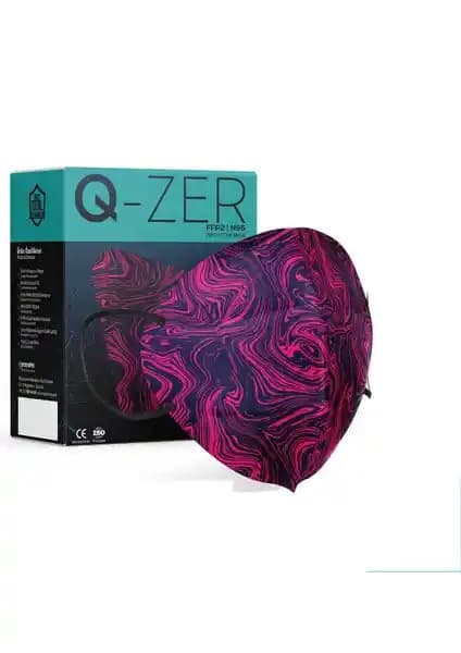 Medizer Qzer Fuşya Desenli FFP2 N95 Maske: Yüksek Koruma ve Şık Tasarım Özellikleri