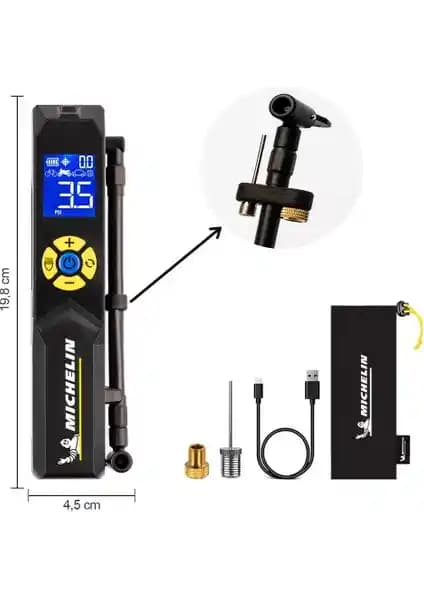 Michelin MC33382 Şarjlı Dijital Lastik Şişirme Pompası 150 PSI Güçlü ve Taşınabilir Çözüm
