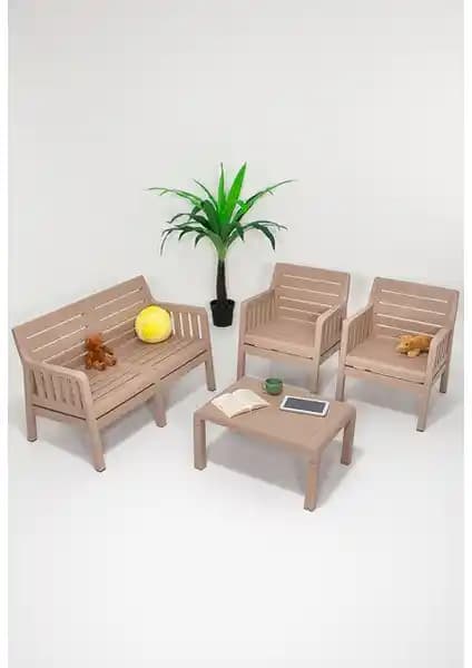 Mobetto Lara Mindersiz Bahçe Takımı: Modern ve Dayanıklı Dış Mekan Oturma Grubu