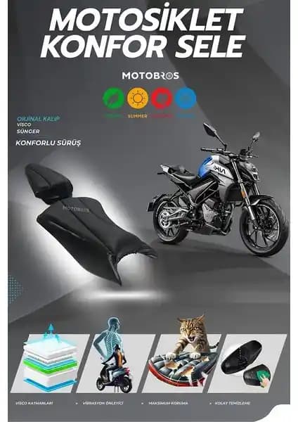 Motobros CFMOTO NK 250 - 150 Konfor Sele Kılıfı: Dayanıklı ve Şık Motosiklet Aksesuarı
