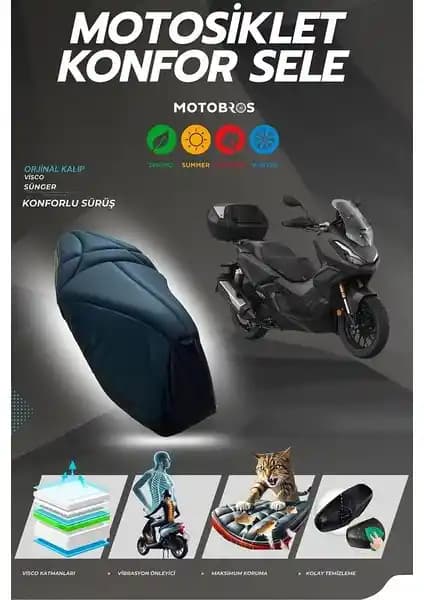 Motobros Honda ADV için Konforlu ve Dayanıklı Visco Sünger Sele Kılıfı Özellikleri