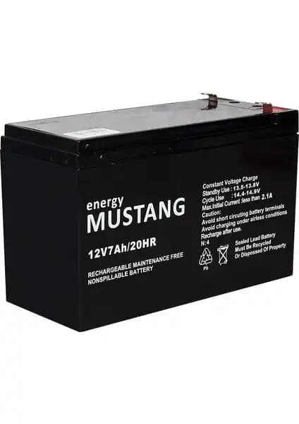 Mustang 12V 7A Bakımsız Kuru Akü: Güç ve Dayanıklılık Sunan Ekonomik Çözüm