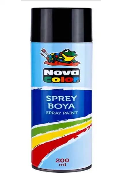 Nova Color Sprey Boya 200ml Siyah - Dayanıklı ve Kolay Uygulamalı Boya Seçeneği