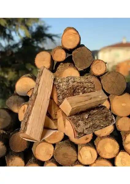 Odunal Lüx Kırılmış Meşe Şömine Odunu Yüksek Isı ve Düşük Kül Bırakma Özelliği ile