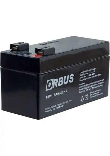 Orbus 12V 1.3AH Bakımsız Kuru Akü: Kompakt ve Güçlü Taşınabilir Enerji Kaynağı