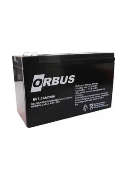Orbus 6V 7AH Bakımsız Kuru Akü - Yüksek Performans ve Güvenilirlik Sunar