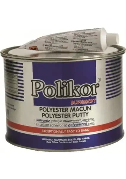 Polikor Süper Soft Polyester Macun 400 gr - Metal ve Yüzey Tamirinde Çok Yönlü Çözüm