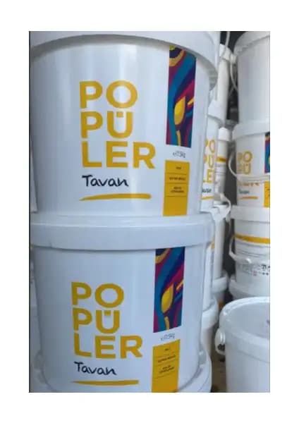 Polisan Popüler Tavan Boyası Beyaz 17,5 kg yüksek kapatıcılık ve dayanıklılık sağlar
