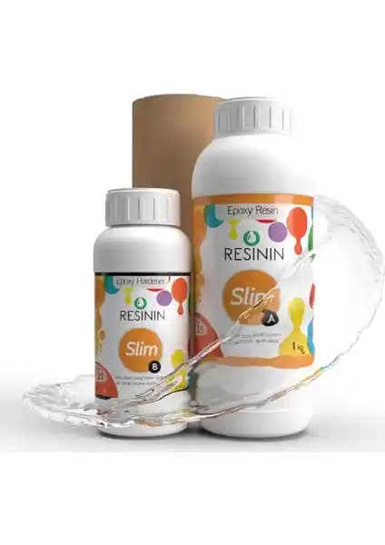 Resinin Slim 1500 Gr A+B Ultra Şeffaf Epoksi Reçine Kullanım ve Özellikleri