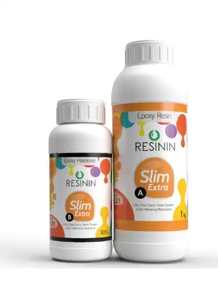 Resinin Slim Extra 1500 Gr A+B Epoksi Reçine ile Şeffaf ve Dayanıklı Uygulamalar