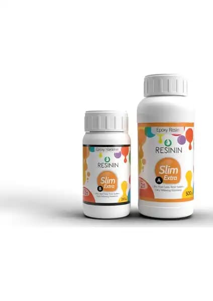 Resinin Slim Extra 750 Gr A+B Epoksi Reçine ile Şeffaf ve Dayanıklı Yüzey Kaplama
