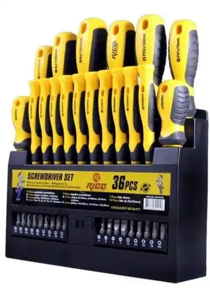 Rico 36 Parça Tornavida Seti: Dayanıklı ve Çok Yönlü Tamir Çözümü