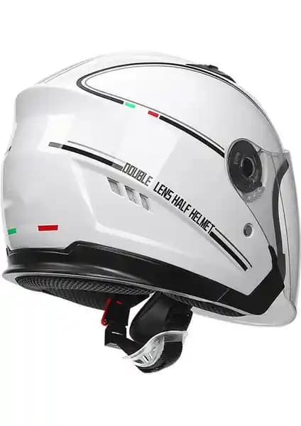 Romantik Balon Full Face Motosiklet Kaskı Güvenlik ve Konfor Sunan Tasarım Özellikleri