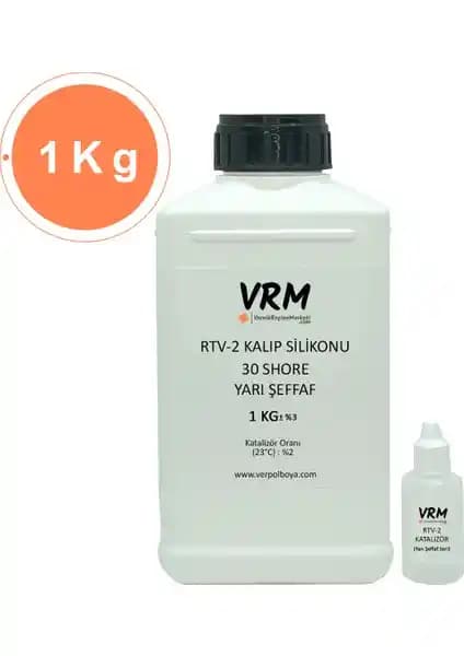 RTV-2 Yarı Şeffaf Sert Kalıp Silikonu 30 Shore 1 kg Döküm ve Kalıp Uygulamaları