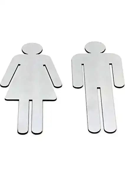 SE-Dizayn WC Tuvalet İşareti Takımı Modern ve Dayanıklı Tasarımıyla Mekânları Yönlendirir