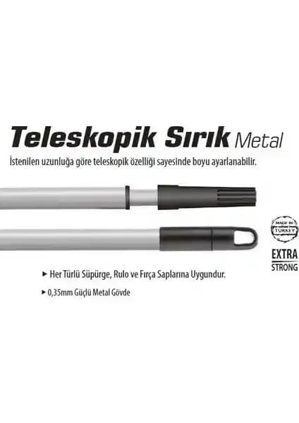 SGS Teleskopik Metal 6Mt Sırık: Dayanıklı ve Çok Yönlü Temizlik ve Hobi Aracı