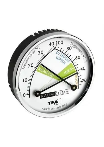 TFA Analog Termometre ve Higrometre 3: Estetik ve Doğru Ölçüm Sunan Mekanik Cihaz