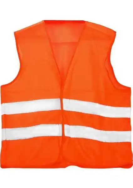 Vento Fosforlu Reflektörlü Turuncu Güvenlik Yeleği İş Güvenliği ve Görünürlüğü Artırıcı Tasarım