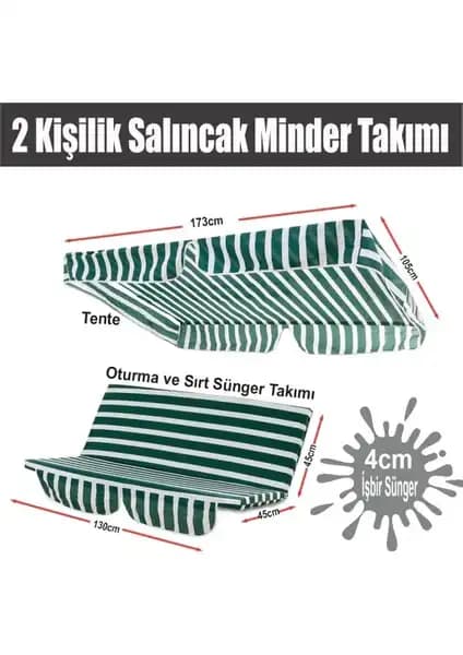 Vip Home Concept Salıncak Minder Takımı Şık ve Dayanıklı Dış Mekan Oturma Seti