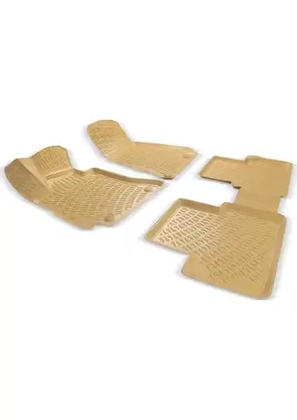 Volvo S60 2010 Sonrası Rizline BEJ 3D Havuzlu Paspasları ile İç Mekan Koruması