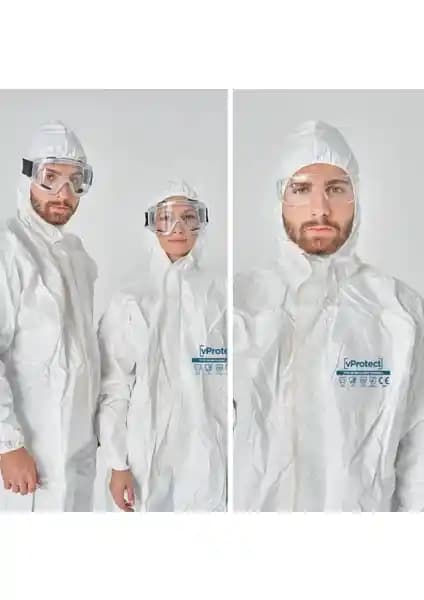Vprotect Tip 5-6 Ce Koruyucu Tulum Endüstriyel Güvenlik ve Çok Yönlü Koruma