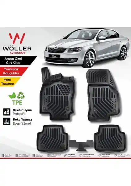 Wöller Skoda Octavia 2013-2019 İçin 3D Havuzlu Paspaslar Detaylı İnceleme ve Kullanım Özellikleri