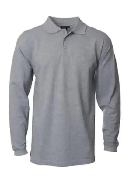 Yafta Polo Yaka Gri Uzun Kollu Sweatshirt İş Tişörtü: Modern ve Fonksiyonel Giyim Seçeneği