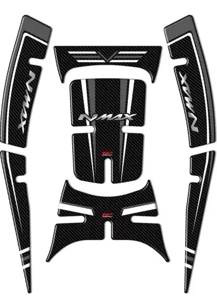 Yamaha NMAX 125 ve 155 Modelleri İçin GP Kompozit Tank Pad Seti Gri 2021-2024
