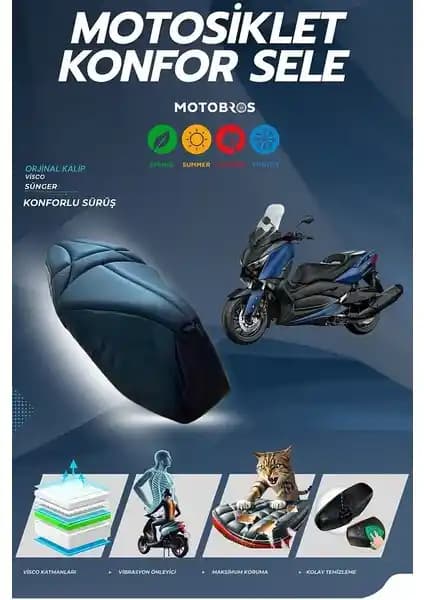 Yamaha Xmax İçin Konfor Sele Kılıfı Visco Sünger Ürün İncelemesi ve Kullanıcı Yorumları