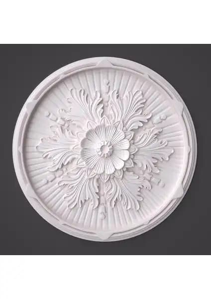 Yeditepe Osmanlı Linda Desenli Strafor Tavan Lambası Göbeği 40 cm ile Estetik ve Kolay Uygulama