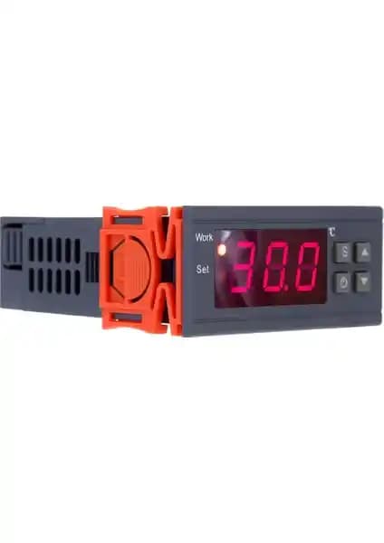 Yüksek Hassasiyetli Dijital Termostat 220V 10A Kuluçka ve Isıtıcı Kontrolü